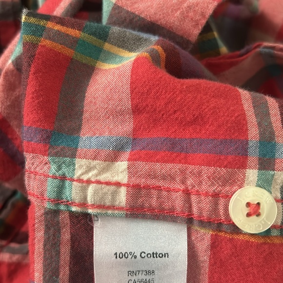 J.Crew men’s large button down summer plaid - Picture 5 of 5